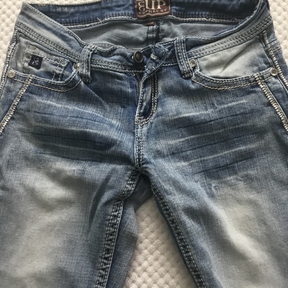 COWGIRL UP JEANS WITH STITCH DETAIL 26X34  NWOT - Picture 5 of 10
